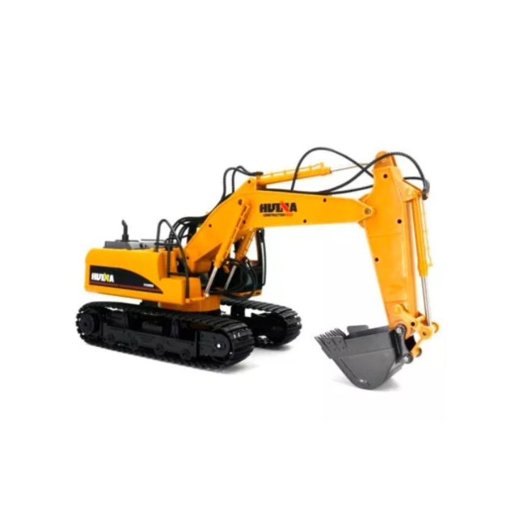 ChatGPT Plus  Excavadora Huina HU1535-1 1/14 RC 15 Canales con Pala, Pinza y Martillo RTR