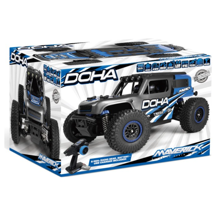 Maverick Doha 1/20 4WD Camión Eléctrico Azul RTR