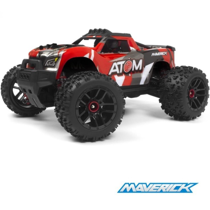 Maverick Atom 1/18 4WD Camión Eléctrico Rojo RTR