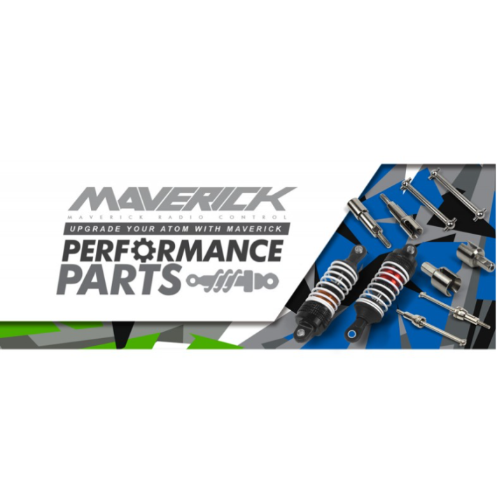 Maverick Atom 1/18 4WD Camión Eléctrico Rojo RTR