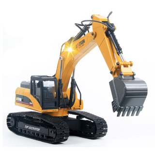 Excavadora Huina 1580 RC 1/14 Metálica Profesional 2.4GHz con Luces y Sonidos