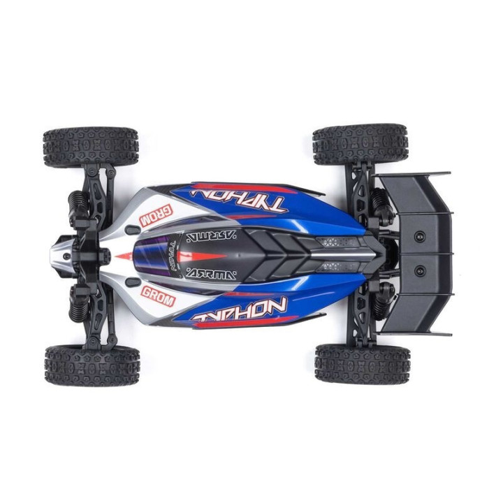 ARRMA TYPHON GROM 1/14 Buggy 4X4 Brushed RTR Azul/Plata
