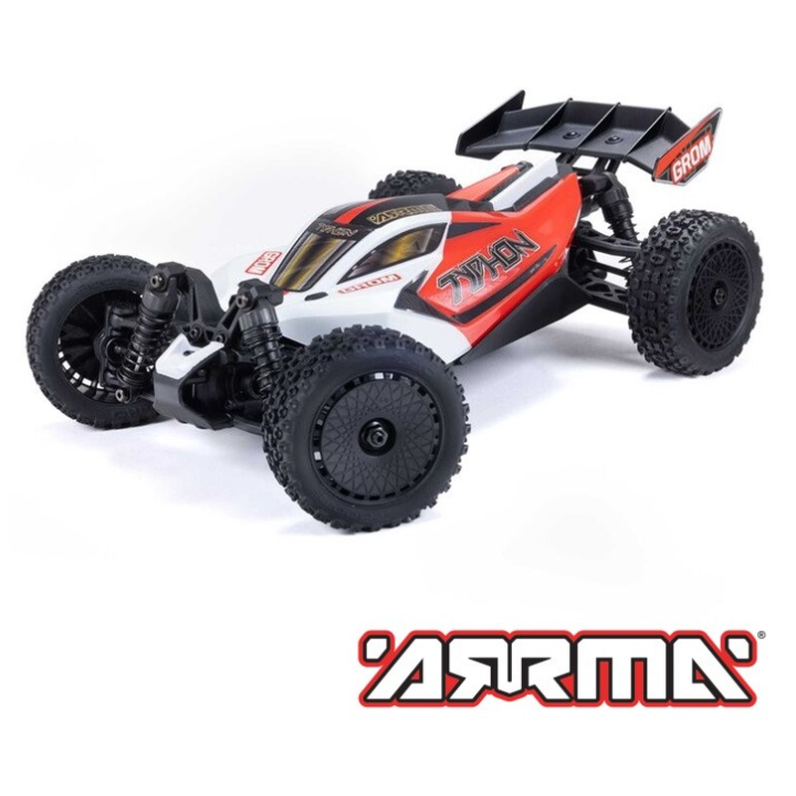 ARRMA TYPHON GROM 1/14 Buggy 4X4 Brushed RTR Rojo/Blanco