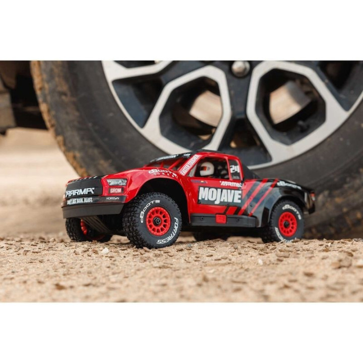 ARRMA MOJAVE GROM 1/16 Desert Truck 4X4 MEGA 380 Brushed RTR Rojo/Negro