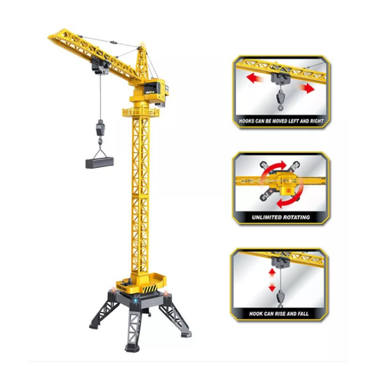 Grúa Torre RC HuiNa 1585 1/14 2.4GHz 12 Canales Metal – Realismo y Potencia