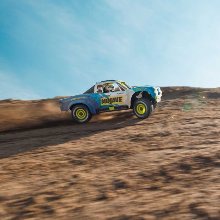 ARRMA MOJAVE GROM 1/16 Desert Truck 4X4 MEGA 380 Brushed RTR Amarillo/Azul