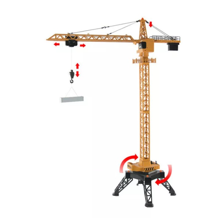 Grúa Torre RC HuiNa 1585 1/14 2.4GHz 12 Canales Metal – Realismo y Potencia