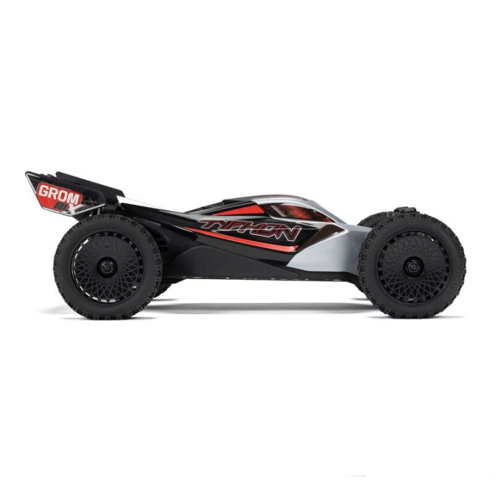 ARRMA Typhon Grom BLX 1/18 Buggy 4X4 Brushless RTR Plateado (sin batería)