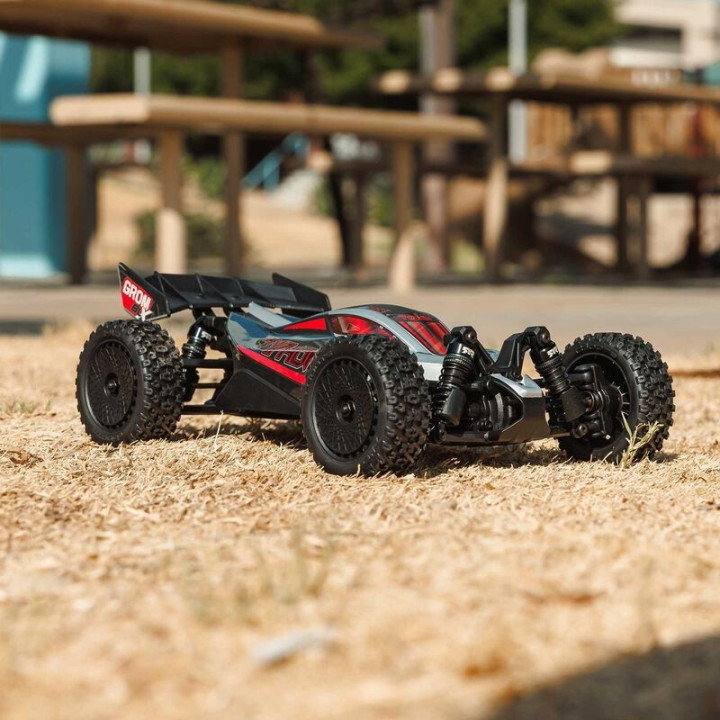 ARRMA Typhon Grom BLX 1/18 Buggy 4X4 Brushless RTR Plateado (sin batería)
