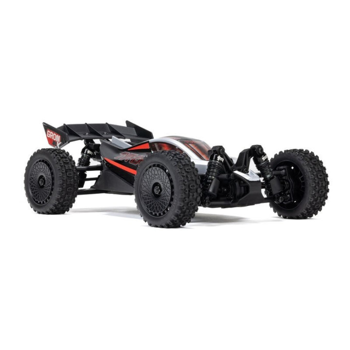 ARRMA Typhon Grom BLX 1/18 Buggy 4X4 Brushless RTR Plateado (sin batería)