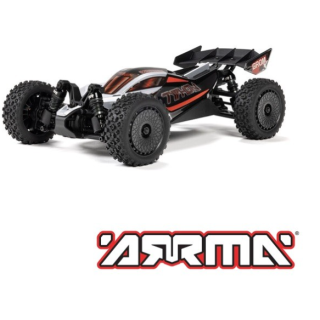 ARRMA Typhon Grom BLX 1/18 Buggy 4X4 Brushless RTR Plateado (sin batería)