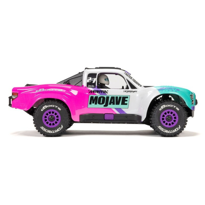 ARRMA Mojave Grom BLX 1/18 Desert Truck Brushless RTR Rosa/Blanco