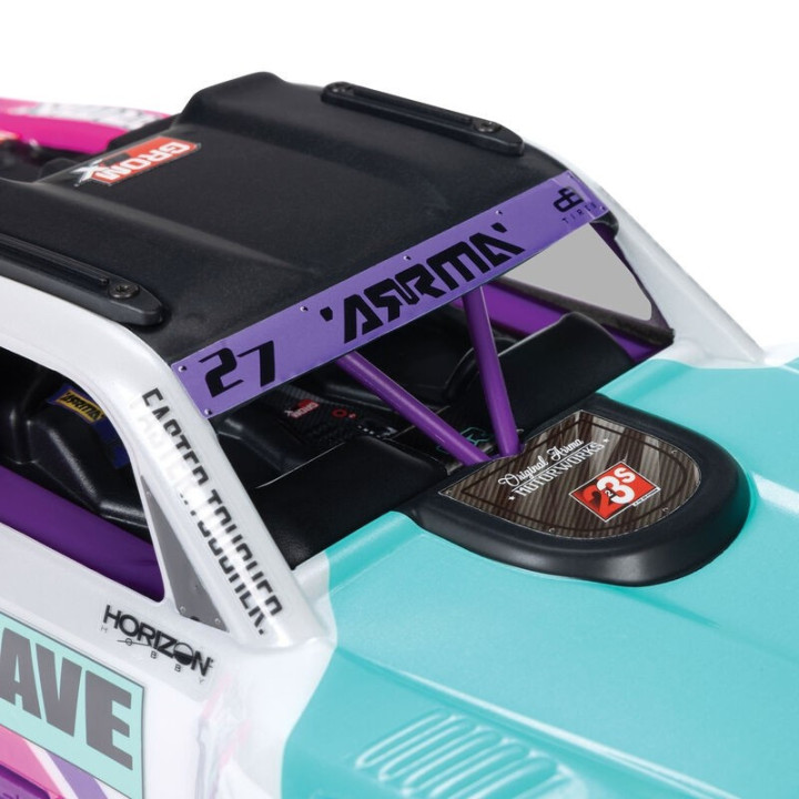 ARRMA Mojave Grom BLX 1/18 Desert Truck Brushless RTR Rosa/Blanco