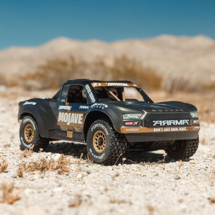 ARRMA Mojave Grom BLX 1/18 Desert Truck Brushless RTR Negro (sin batería)