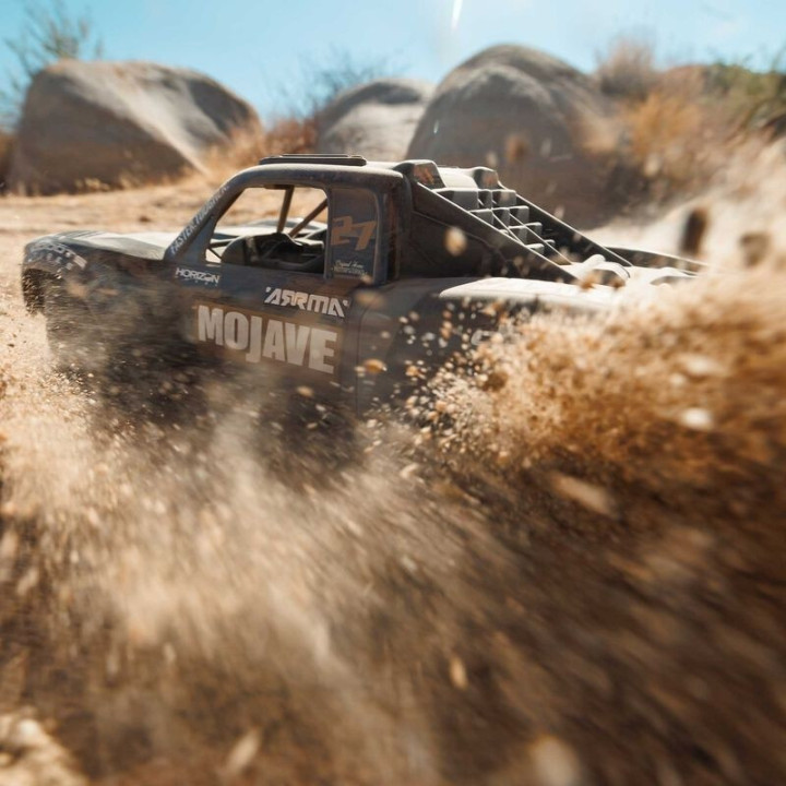 ARRMA Mojave Grom BLX 1/18 Desert Truck Brushless RTR Negro (sin batería)