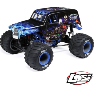 LOSI Mini LMT 1/18 4X4 Brushed Monster Truck RTR Son-Uva Digger con batería y cargador