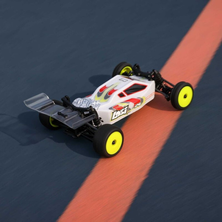 LOSI Micro-B 1/24 2WD Buggy RTR Blanco con batería y cargador