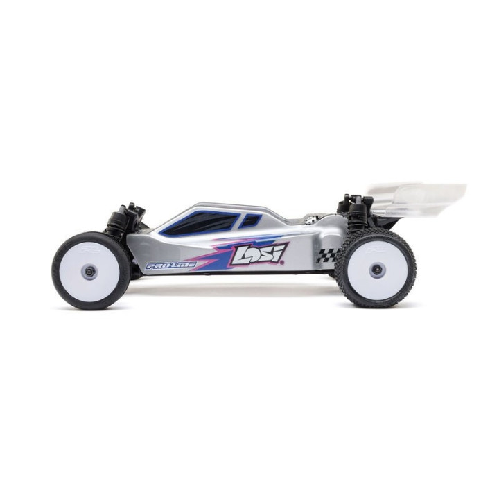 LOSI Micro-B 1/24 2WD Buggy RTR Silver con batería y cargador