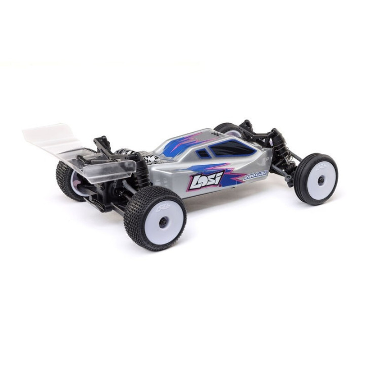 LOSI Micro-B 1/24 2WD Buggy RTR Silver con batería y cargador