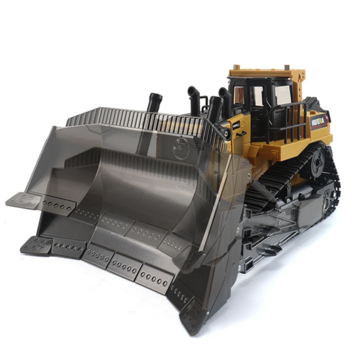 Bulldozer Excavadora Huina 1/16 RC con Oruga y Escarificador 8 Canales 2.4GHz