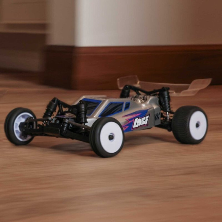 LOSI Micro-B 1/24 2WD Buggy RTR Silver con batería y cargador