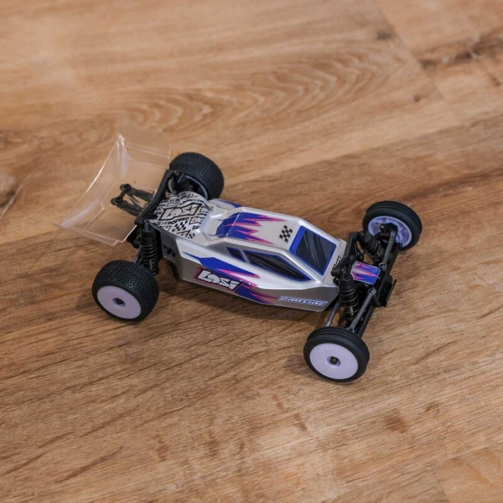 LOSI Micro-B 1/24 2WD Buggy RTR Silver con batería y cargador