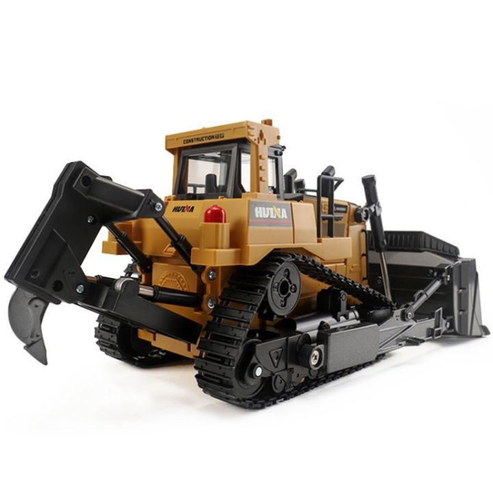 Bulldozer Excavadora Huina 1/16 RC con Oruga y Escarificador 8 Canales 2.4GHz