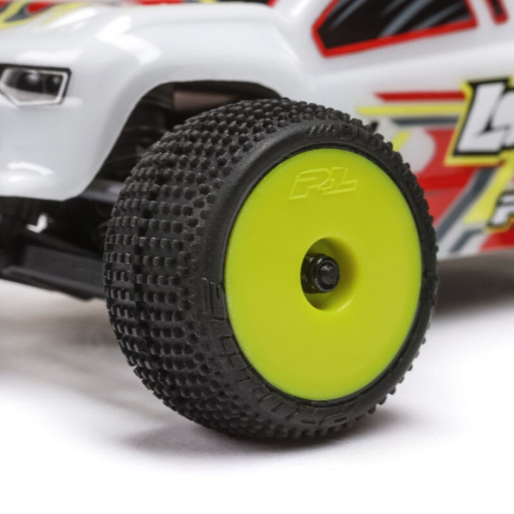Losi Micro-T 1/28 2WD Stadium Truck RTR Blanco con batería y cargador