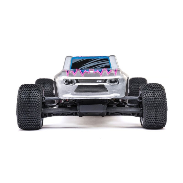 Losi Micro-T 1/28 2WD Stadium Truck RTR Silver con batería y cargador