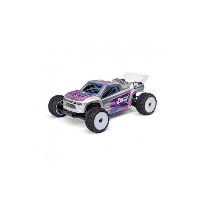 Losi Micro-T 1/28 2WD Stadium Truck RTR Silver con batería y cargador