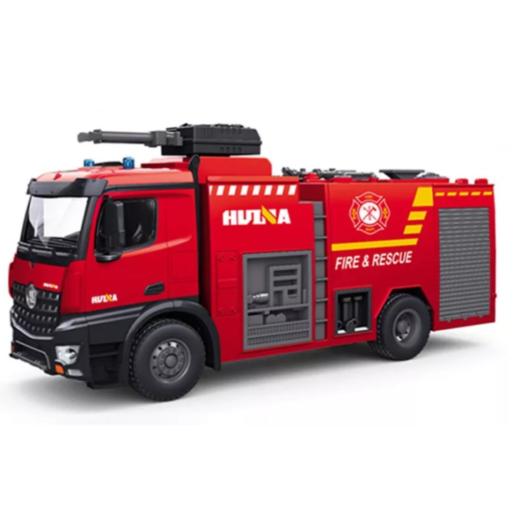 Camión de Bomberos RC Huina 1562 1/14 – 22 Canales, 2.4GHz con Cañón de Agua Realista