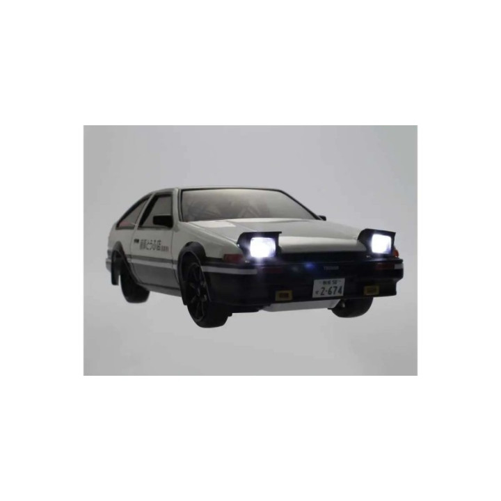 Kyosho First Mini-Z 1:28 Initial-D Toyota Sprinter Trueno AE86 WH/BK con batería y cargador