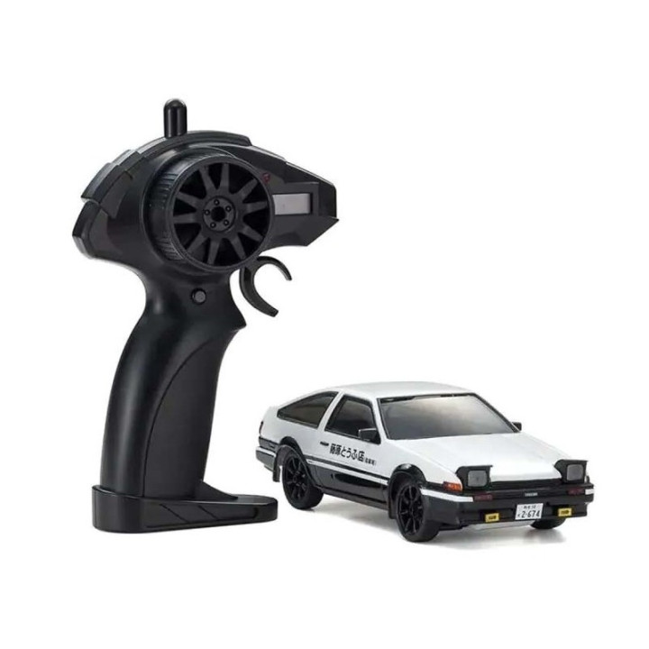 Kyosho First Mini-Z 1:28 Initial-D Toyota Sprinter Trueno AE86 WH/BK con batería y cargador