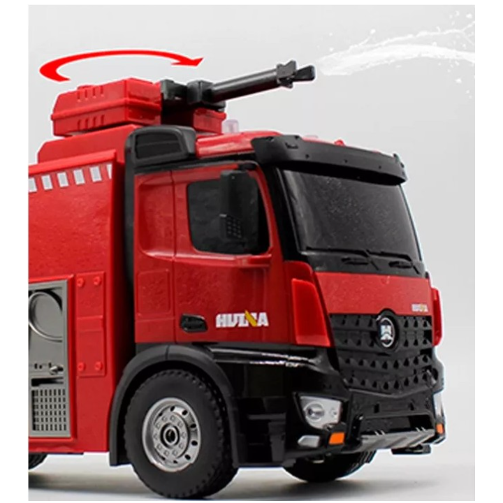 Camión de Bomberos RC Huina 1562 1/14 – 22 Canales, 2.4GHz con Cañón de Agua Realista