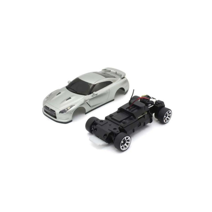 Kyosho First Mini-Z 1:28 Nissan GT-R R35 Silver con batería y cargador