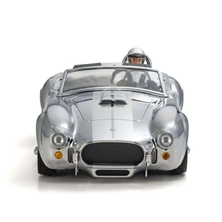 Kyosho First Mini-Z 1:28 Shelby Cobra Daytona Chrome con batería y cargador