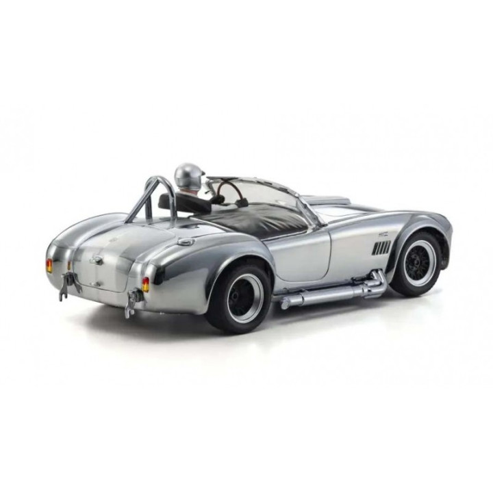 Kyosho First Mini-Z 1:28 Shelby Cobra Daytona Chrome con batería y cargador