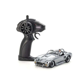 Kyosho First Mini-Z 1:28 Shelby Cobra Daytona Chrome con batería y cargador