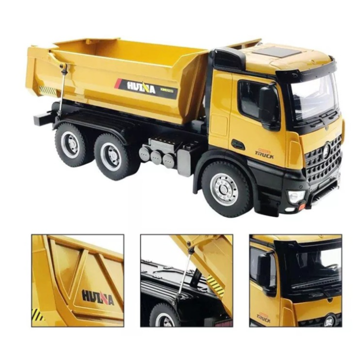 Huina 1582 RC 1/14 – Camión Volquete 10CH 2,4GHz con Caja Metálica
