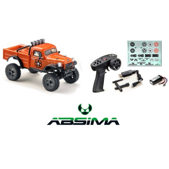Absima Power Wagon V2 1:18 EVO Crawler Naranja RTR