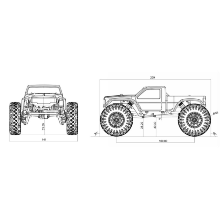Absima GOAT 1:18 Brushless Performance Crawler Azul RTR