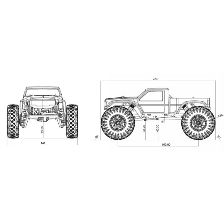 Absima GOAT 1:18 Brushless Performance Crawler Lemon Green RTR