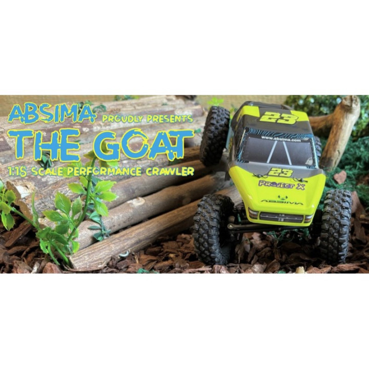 Absima GOAT 1:18 Brushless Performance Crawler Lemon Green RTR