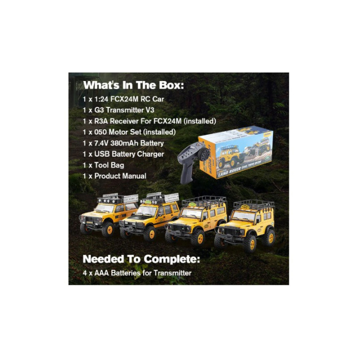 FMS FCX24M Land Rover Discovery Camel Trophy RTX 1 24
