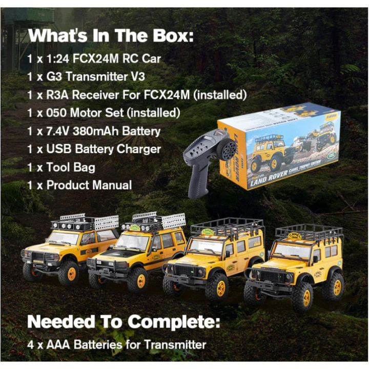FMS 1 24 FCX24M Range Rover Camel Trophy Edition RTR