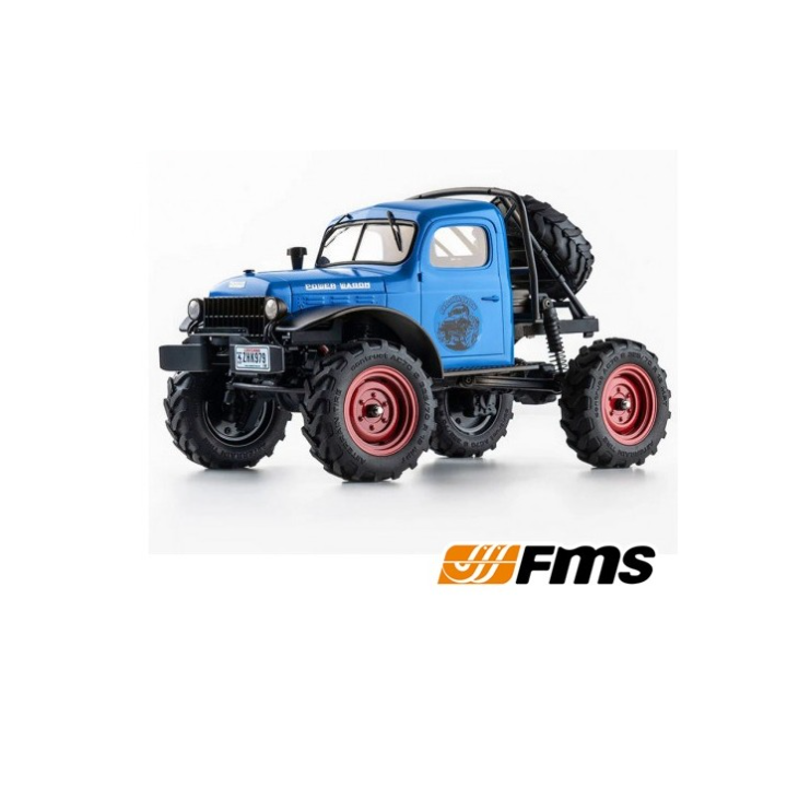 FMS FCX24 Power Wagon V2 Azul RTR 4WD Crawler 2 velocidades