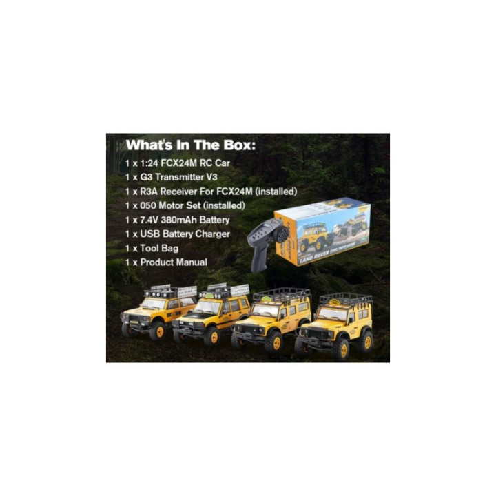 FMS 1:24 FCX24M Land Rover 90 Camel Trophy Edition RTR