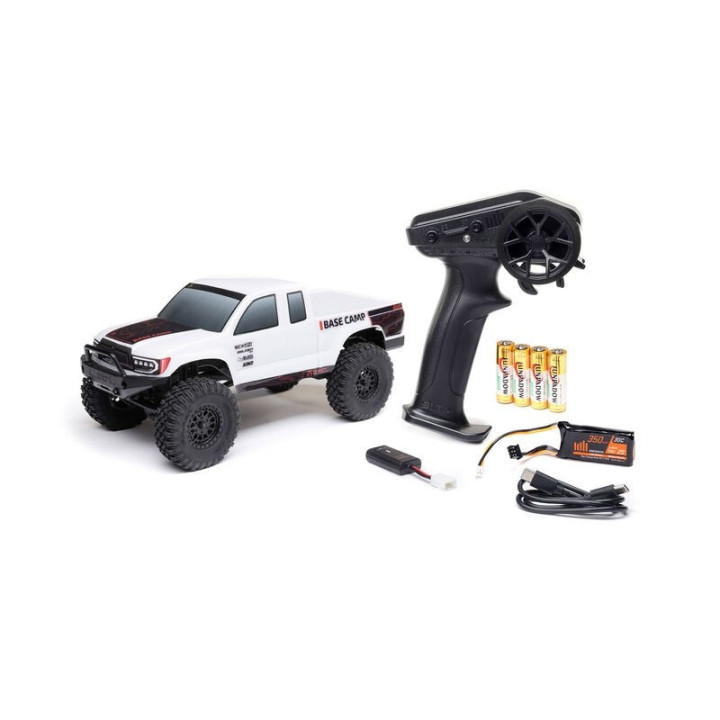 AXIAL SCX24 Base Camp 1/24 4WD Rock Crawler RTR Blanco