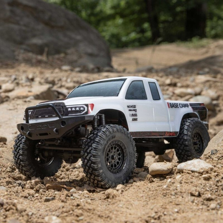 AXIAL SCX24 Base Camp 1/24 4WD Rock Crawler RTR Blanco