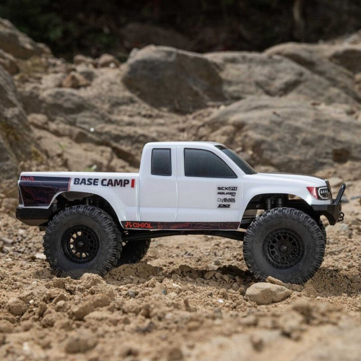 AXIAL SCX24 Base Camp 1/24 4WD Rock Crawler RTR Blanco